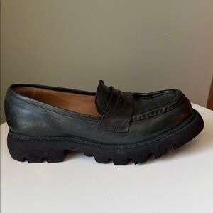 LUKURË Italian Handmade Kangaroo Leather Loafers Chunky Lightweight Sole 41 Read